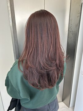 ビューナゴヤ 名駅(VIEW NAGOYA) レイヤーカット/ロングレイヤー/ピンクカラー/ブリーチ無し