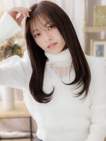 カバーヘア イヴ 戸頭店(COVER HAIR EVE)&nbsp;グレージュアッシュ艶髪ストレート小顔ロングc7戸頭20代30代40代