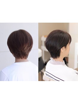 白髪染めに見えない自然なツヤと透明感＊白髪ぼかしやデザインで楽しめる上質大人スタイルを叶えます♪