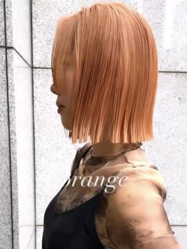 ラキング ギンザ トウキョウ(LAKING GINZA) くびれヘア/アプリコットオレンジ/夏/ハイライトカラー[銀座駅]