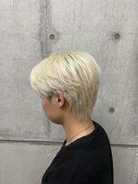 オーシャントーキョー ホワイト 原宿(OCEAN TOKYO WHITE) ハイトーンニュアンスシースルーセンターパートウルフ