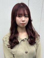 シュガー ヘアアンドネイル 仙台(SUGAR) 【ブリーチなしWカラー】チェリーレッド