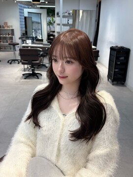 ザシェノンウメダ(THA CHAINON UMEDA) イメチェン/ピンクベージュ/アンブレラカラー/前髪/心斎橋