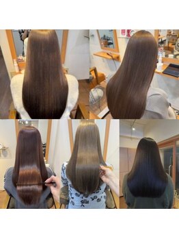 ヘアーリラクゼーション ティーノ(Hair relaxation tino)の写真/リピーター多数の超音波トリートメント『ケアプロ』。思わず触れたくなるほどの艶と質感を体感して下さい☆