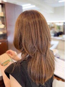ビーワンヘアー 藤井寺 土師ノ里(B1hair) ミディアムレイヤー
