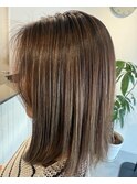 ミルクティーブロンドミルクティーベージュボブ