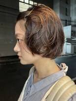 ナヌークカフラ(nanuk kafla)&nbsp;ショートボブ/ニュアンスパーマ/ゆるパーマ/似合わせカット