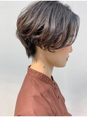 short(ハンサムショート、ラベンダーアッシュ、ショートヘア)