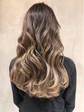 アルバム 渋谷パルコ(ALBUM) ホワイトベージュグラデーション_アッシュブラウン_ba271612