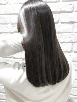 アレンヘアー 富士宮店(ALLEN hair) ハイライト×髪質改善ストレートブラックヘア