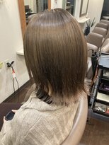 ミュウ(Private hair salon Miu)&nbsp;外ハネボブ【スモーキートパーズ】