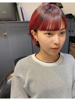 ソイリウム 下北沢(soi rium)&nbsp;深いレッド　耳掛けショート