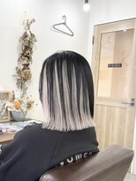 ホンネ(honne.)&nbsp;逆アンブレラカラー×ホワイトシルバー