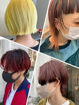 サロンドマギー(Salon de Maggy)の写真/いつものスタイルにデザインカラーでアクセントをプラス。いつもとひと味違う仕上がりに心もはずむ―。