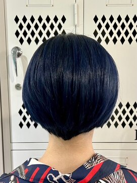 マティーナ ヘアー 池袋(Matina hair) 【ハンサムショート×ネイビーブルー】20代30代40代50代