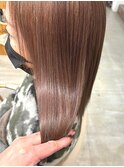 【髪質改善】美髪ストレート/ブラウングレージュ
