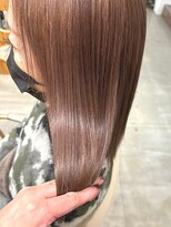 サンタフェ 岐阜島店(Santa'Fe) 【髪質改善】美髪ストレート/ブラウングレージュ