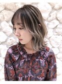 #バレイヤージュ#ウルフカット#ハイライト