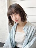ナチュラルブラウンボブ