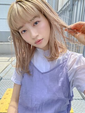 ゲーム 原宿店(GAME) ミルクティーベージュ/ダブルカラー/ケアブリーチ/髪質改善/原宿