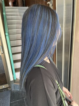 アヴァンス 天王寺店(AVANCE.) アンブレラカラー×ブルーカラー