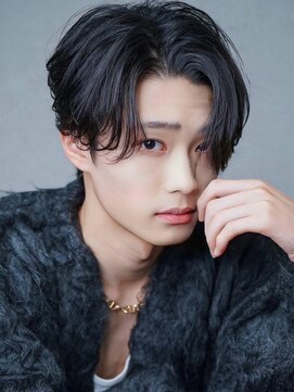 アグ ヘアー ジャーニー 紫波店(Agu hair journey) 《Agu hair》韓国ヘアセンターパート【numberA.×BLEACHi】