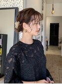 パーマ風ゆるお団子
