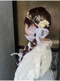 慶應義塾大学卒業式袴着付けヘアアレンジ☆日吉