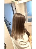 髪質改善縮毛矯正,レイヤー,縮毛矯正,白髪ぼかしハイライト.白髪