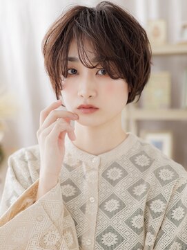 カバーヘア ブリス 大宮西口(COVER HAIR bliss) 前髪パーマフェザーショート抜け感カジュアルa大宮20代30代40代