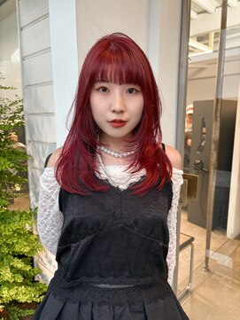 シキ 渋谷(siki) ワンカールレイヤー/イージーレイヤー/レッドカラー【近藤】