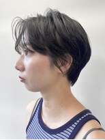 ヘアー アイス 御器所本店(HAIR ICI)&nbsp;20代30代夏◎暗髪カラーレイヤーボブパーマ小顔ショート
