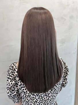 ジーナ 船橋(Zina) 髪質改善＊ロングレイヤーグレーベージュ＊美髪【Zina船橋】