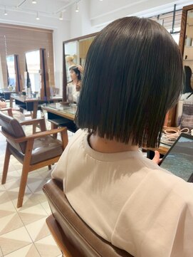 バブ バイネオリーブ(Bab by neolive) 暗めカラー/グランマッシュ/デザインカラー/ボブ/自由が丘