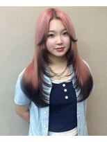 リングバイモアムー(Ring by Moremuu)&nbsp;ホワイト　ピンク　裾カラー