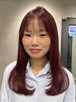 シャルムバイケンジ(Charm.by KENJE)&nbsp;赤髪/艶髪/髪質改善/ブリーチなし/韓国レイヤー/オージュア