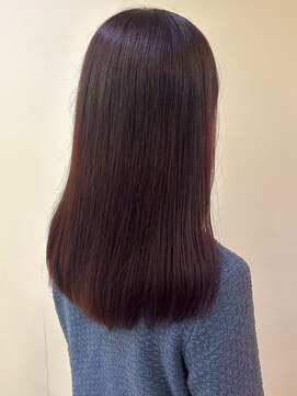 ビューティシモ 川越(Beautissimo) カシスレッドカラー ブリーチなしダブルカラー 髪質改善 艶髪