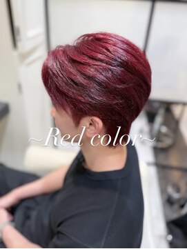 THE OSCAR齊藤/ブリーチなしダブルカラーで作るレッドカラー