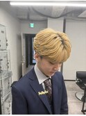 束で魅せるフェザーパーマ