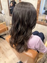 ヘアサロン アプリ(hair salon APPLI)&nbsp;艶感ショコラベージュ×韓国風ロング