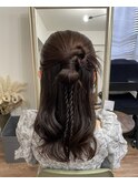 カチモリハーフアップ