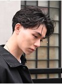 天神メンズパーマフェザーパーマシャドウパーマセンターパート