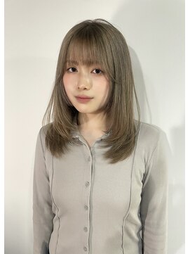 マール 矢場町(MARL) 色落ちまで綺麗オリーブベージュ×レイヤーカット
