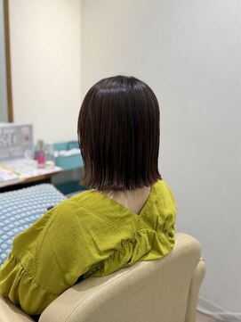 コトナ ヘアアンドリラックス 草加店(kotona Hair & relax) 切りっぱなしボブ×やわらかベージュ