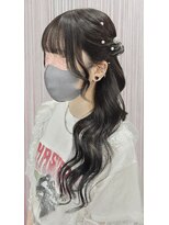 ベルグロー 北新地(BELLEGROW)&nbsp;巻き髪アレンジ｜梅田・北新地ヘアセット