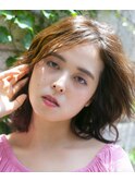 ほつれウェーブ×ニュアンシー柔髪ミディアム