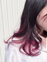 プログレス つくば店(PROGRESS by ヂェムクローバーヘアー)&nbsp;ピンクラベンダーのインナーカラーでバレイヤージュ！
