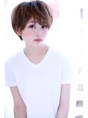 大人可愛いアッシュカラー小顔ショート【Cirrus by Cloud zero】