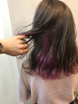 セシルヘアー 大阪店(Cecil hair) インナーピンク＆グレージュカラー