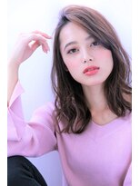 エフ プラス(F+plus)&nbsp;くびれヘア/サイドパート/かき上げ/ショコラブラウン/30代40代